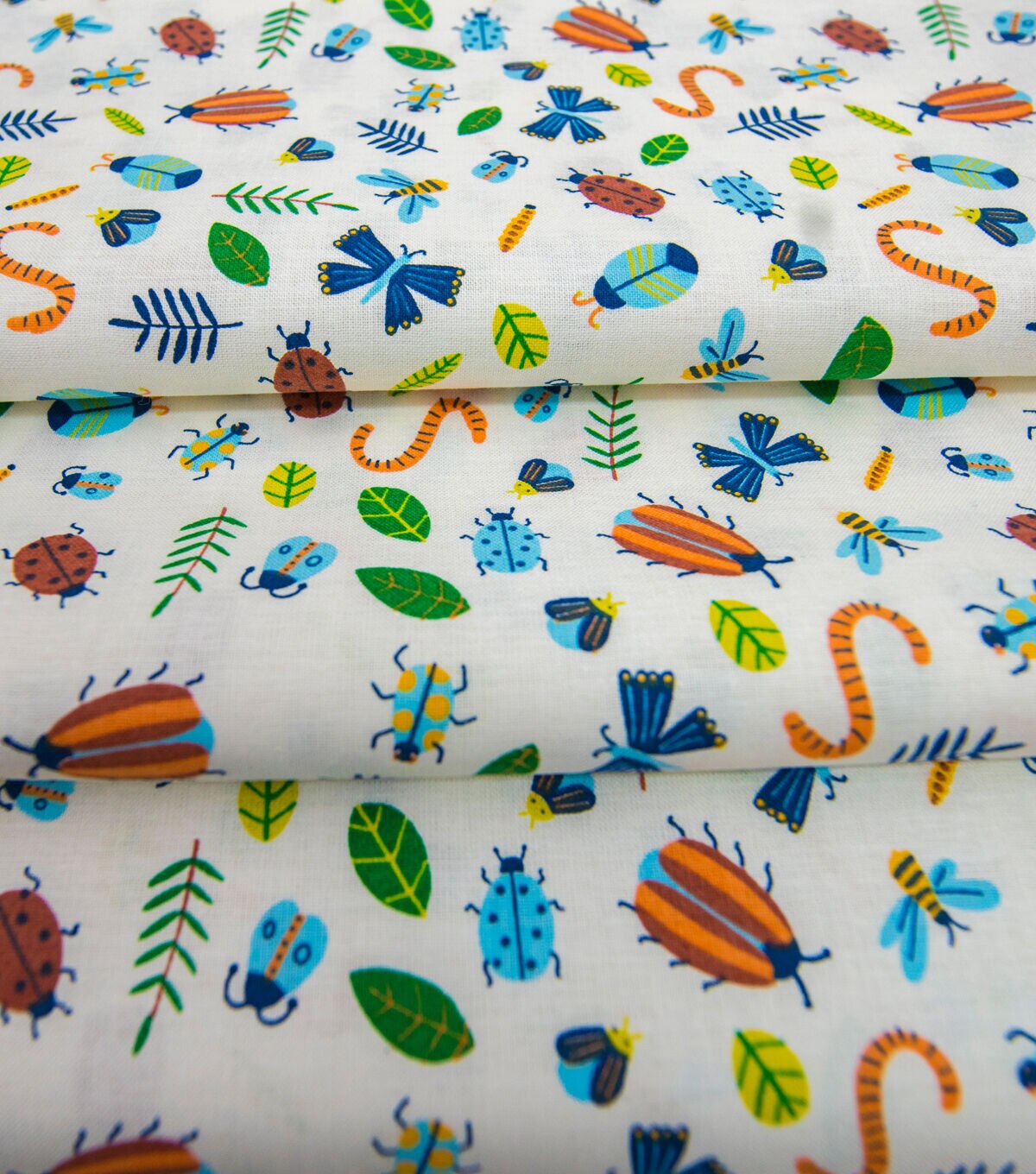 POP! Insects On White Novelty Cotton Fabric