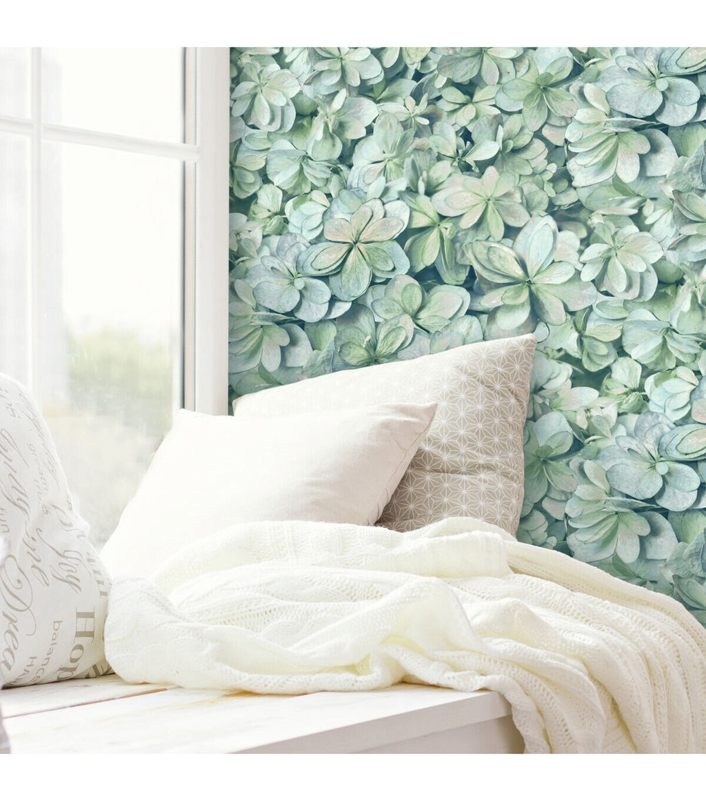 RoomMates Wallpaper Hydrangea