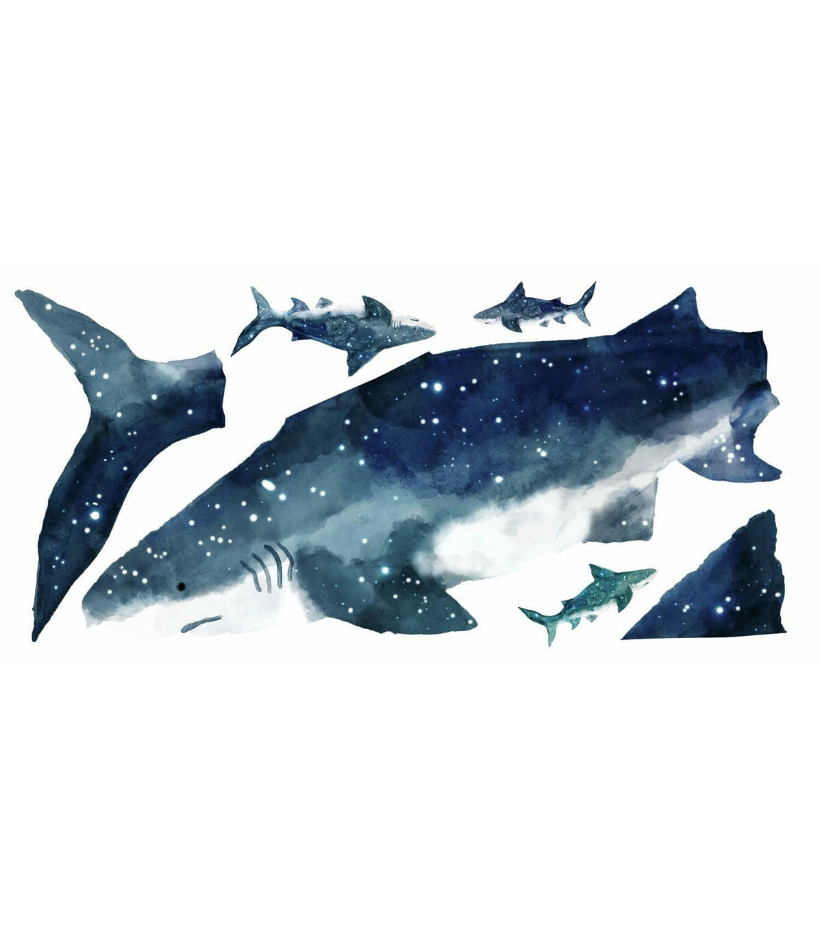 RoomMates Shark Peel And Stick Giant Wall Decals