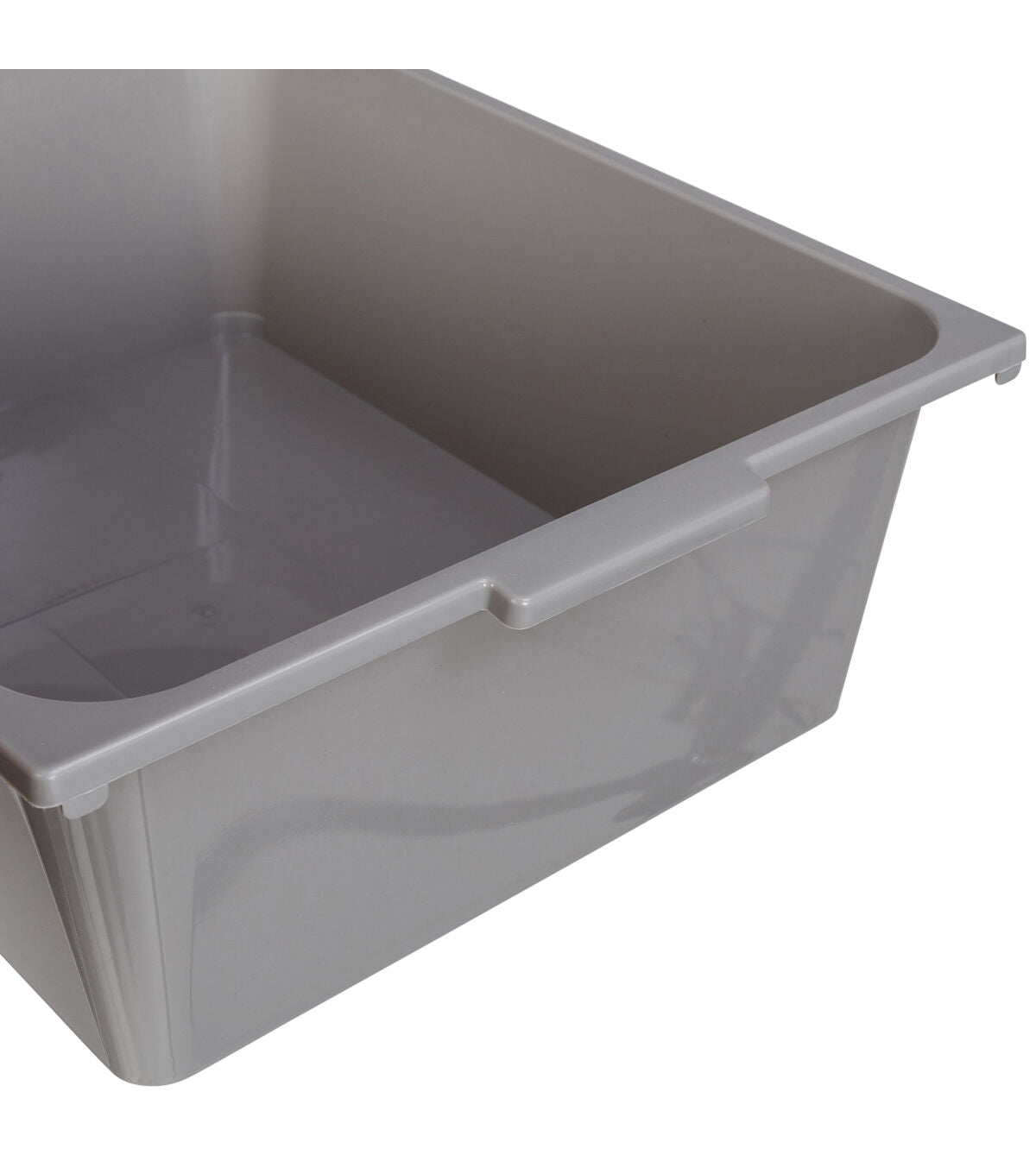Honey Can Do 24 x 34 Gray & White 6 Bin Rolling Storage & Craft Cart