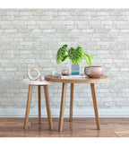 WallPops NuWallpaper Grey White Brick