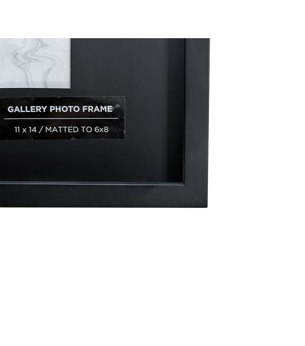 Innovative Creations Black Wooden Frame with Mat 11x14