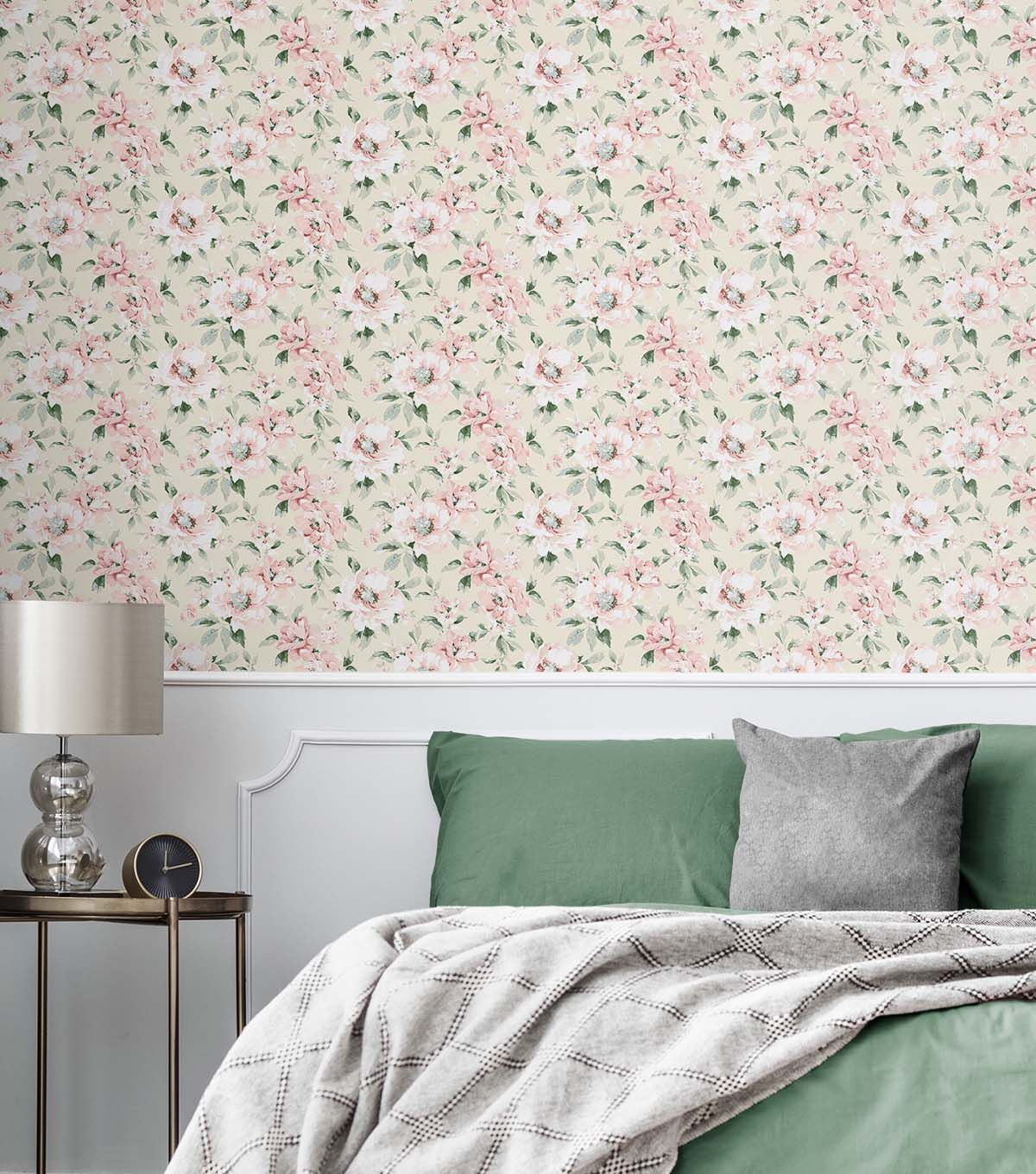 Surface Style 20.5' x 18' Petal Whispery Floral Peel & Stick Wallpaper