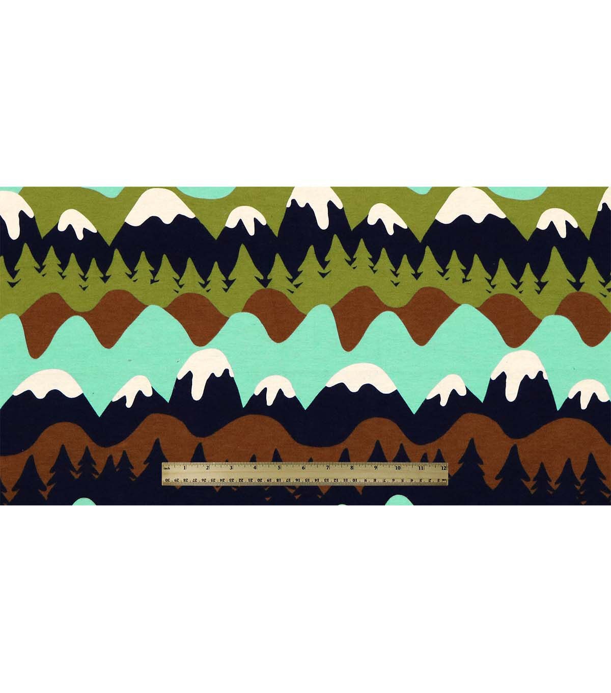 Multicolor Wilderness Landscape Super Snuggle Flannel Fabric by POP!
