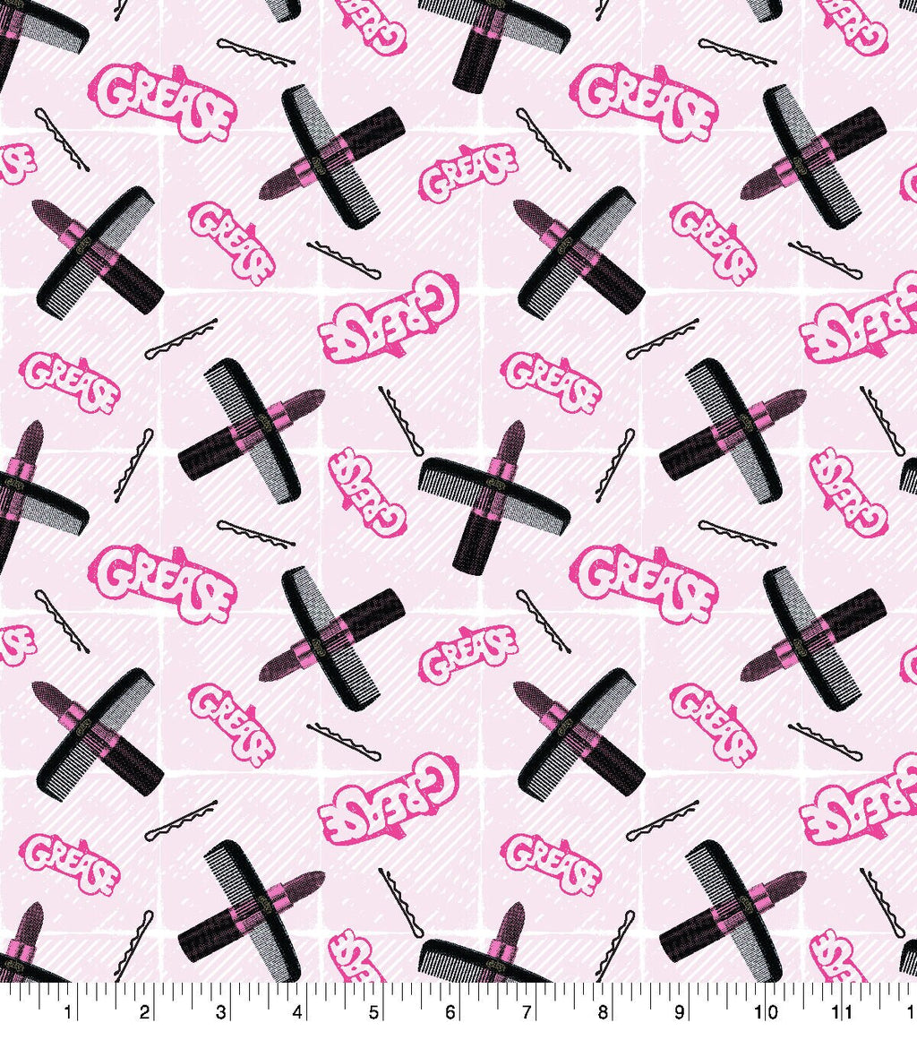 Grease Icons Pop Culture Cotton Fabric