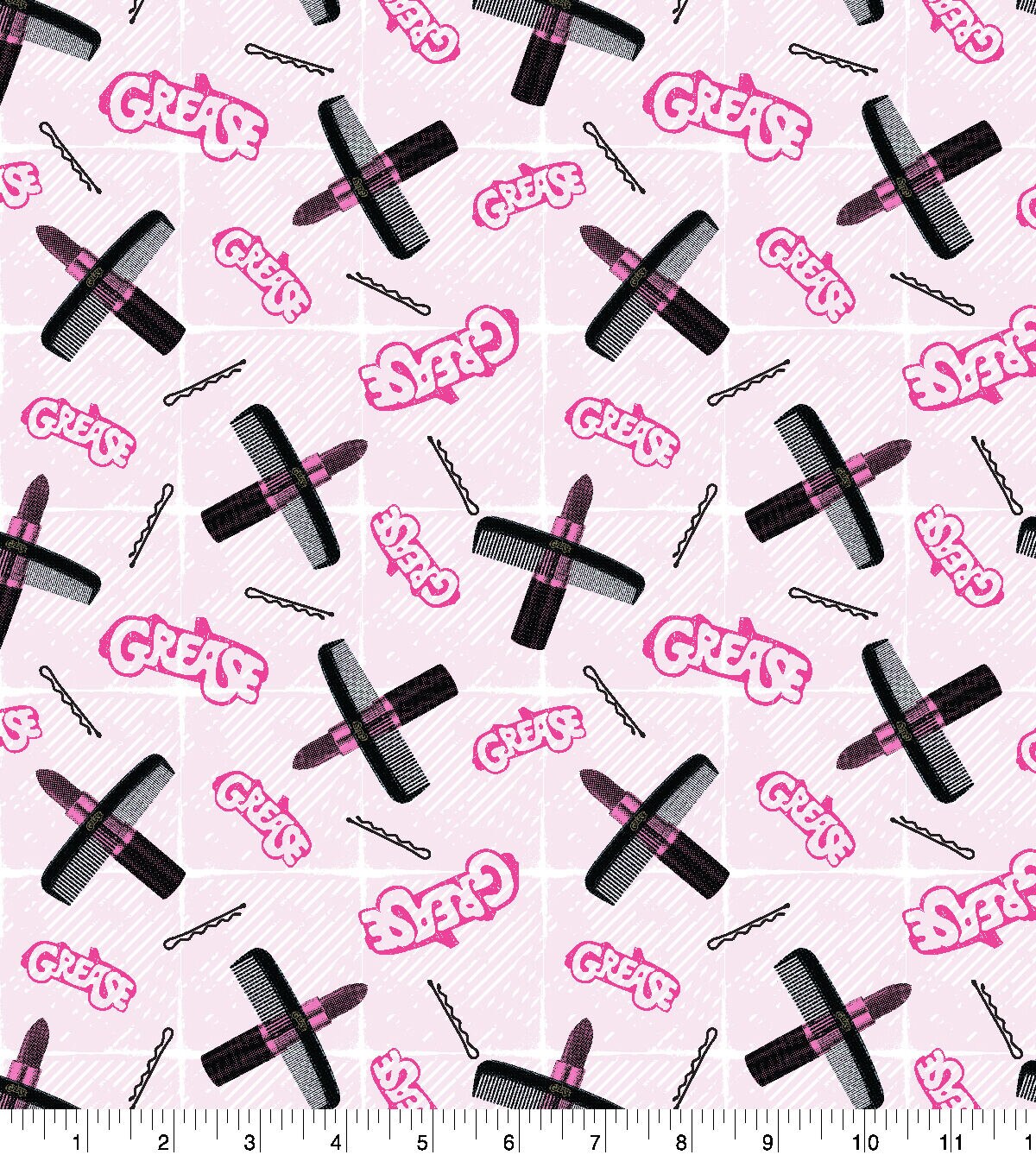 Grease Icons Pop Culture Cotton Fabric