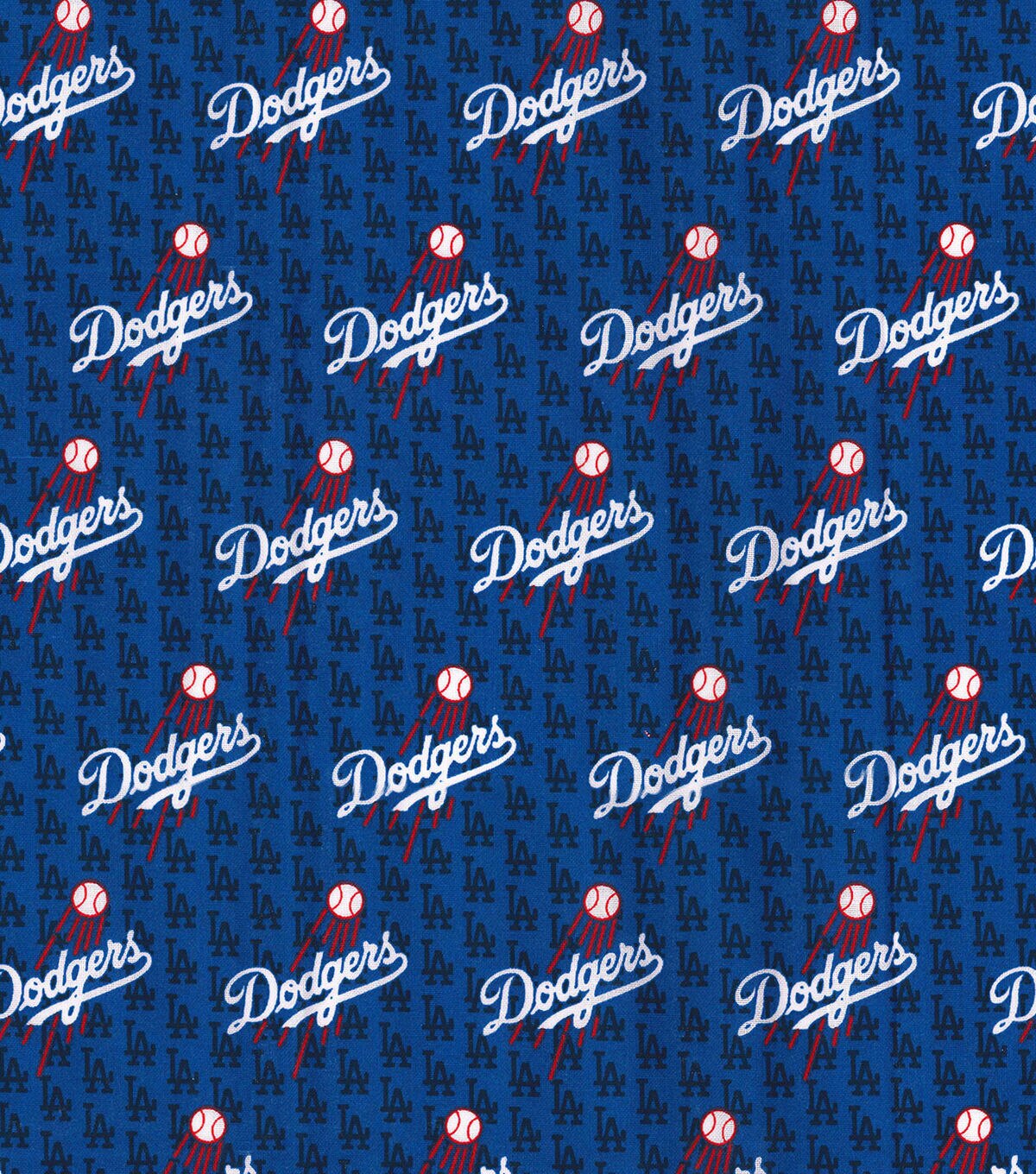 Fabric Traditions Los Angeles Dodgers Cotton Fabric Mini Prints