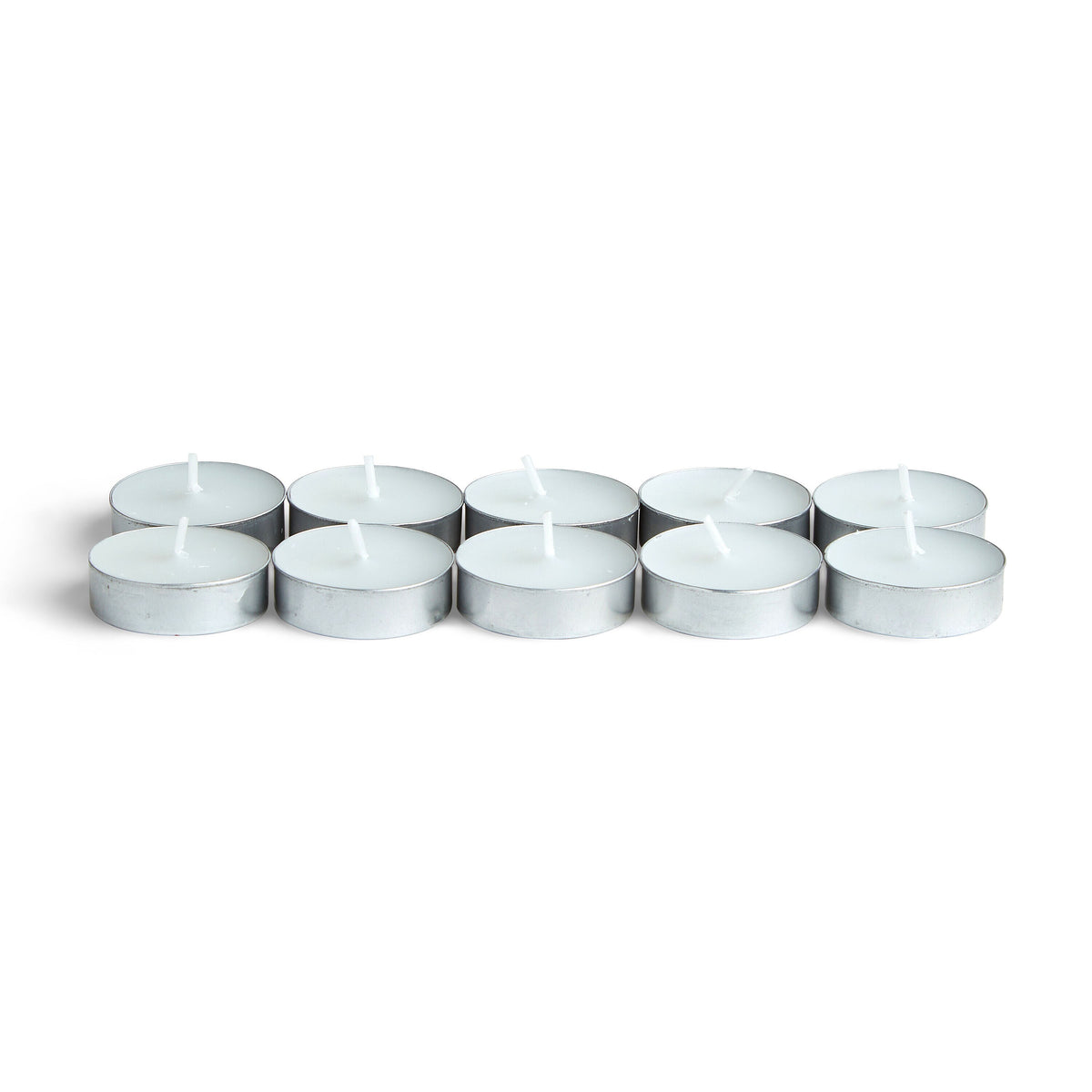 10pk Poured Unscented Tealight Candles by Hudson 43