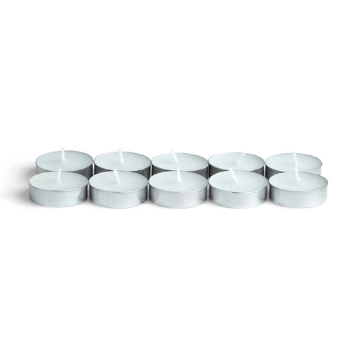 10pk Poured Unscented Tealight Candles by Hudson 43