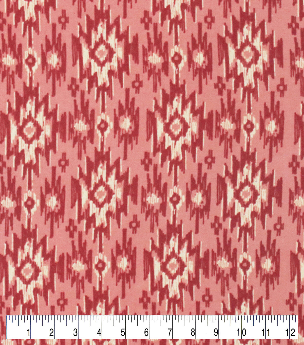 Red Aztec Allover Super Snuggle Flannel Fabric
