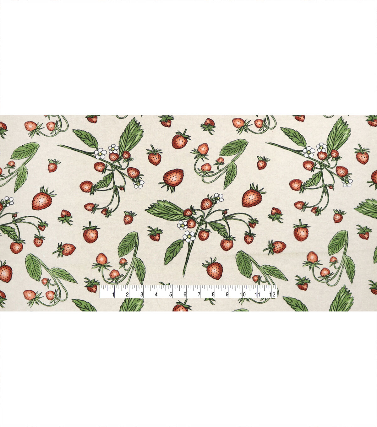 Strawberries Super Snuggle Cotton Fabric