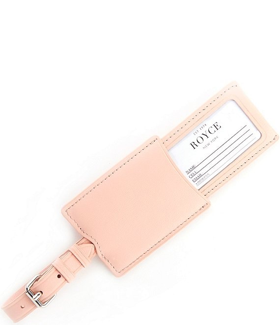 Retractable Leather Luggage Tag