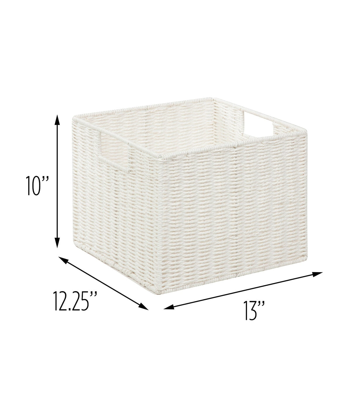 Honey Can Do 13 x 12 Paper Rope Crate Basket