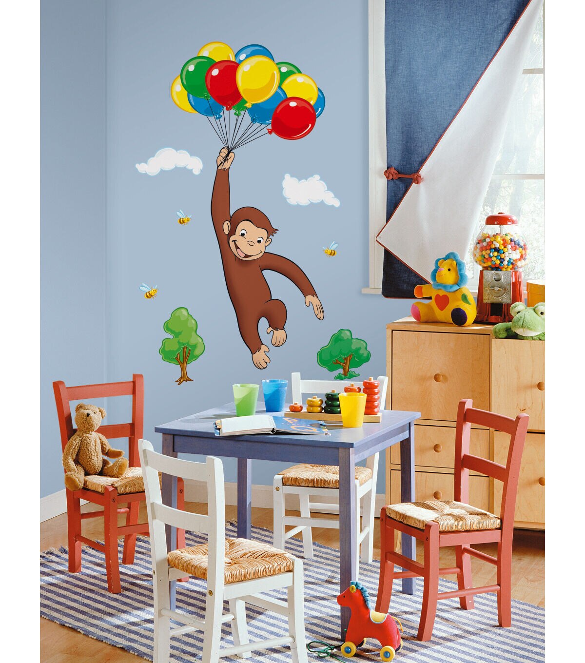 RoomMates Peel & Stick Wall Decals Curious George