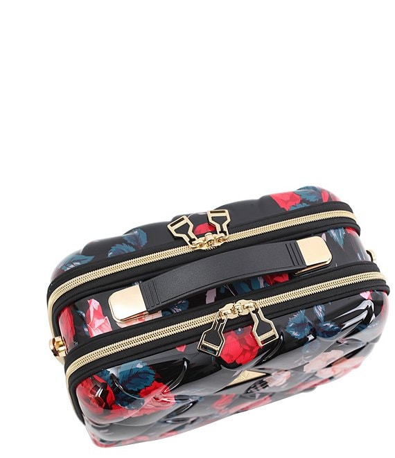 Savoir Collection Quilted Floral Print Travel Beauty Case