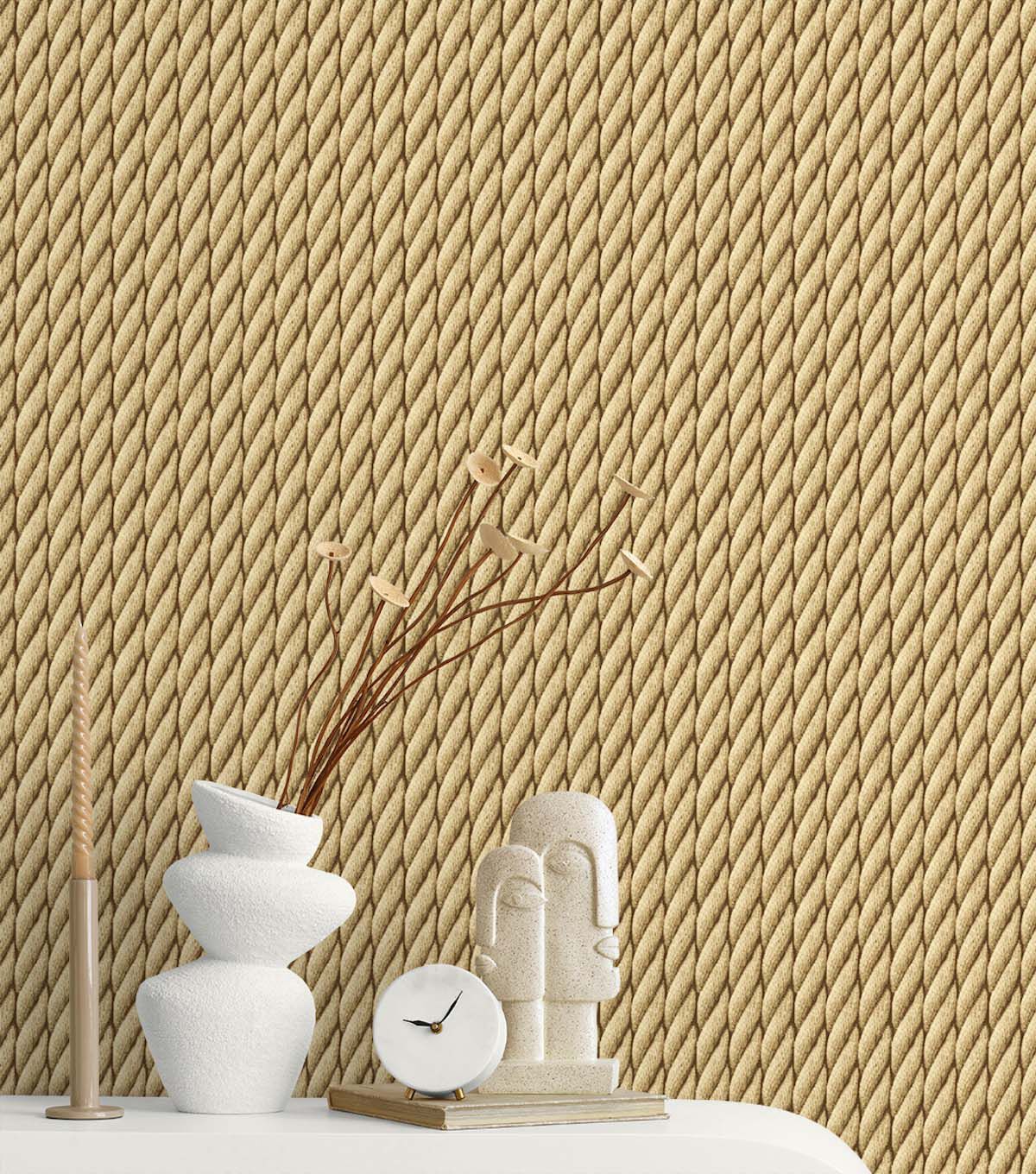 Tommy Bahama 20.5' x 18' Sisal Tow the Line Peel & Stick Wallpaper