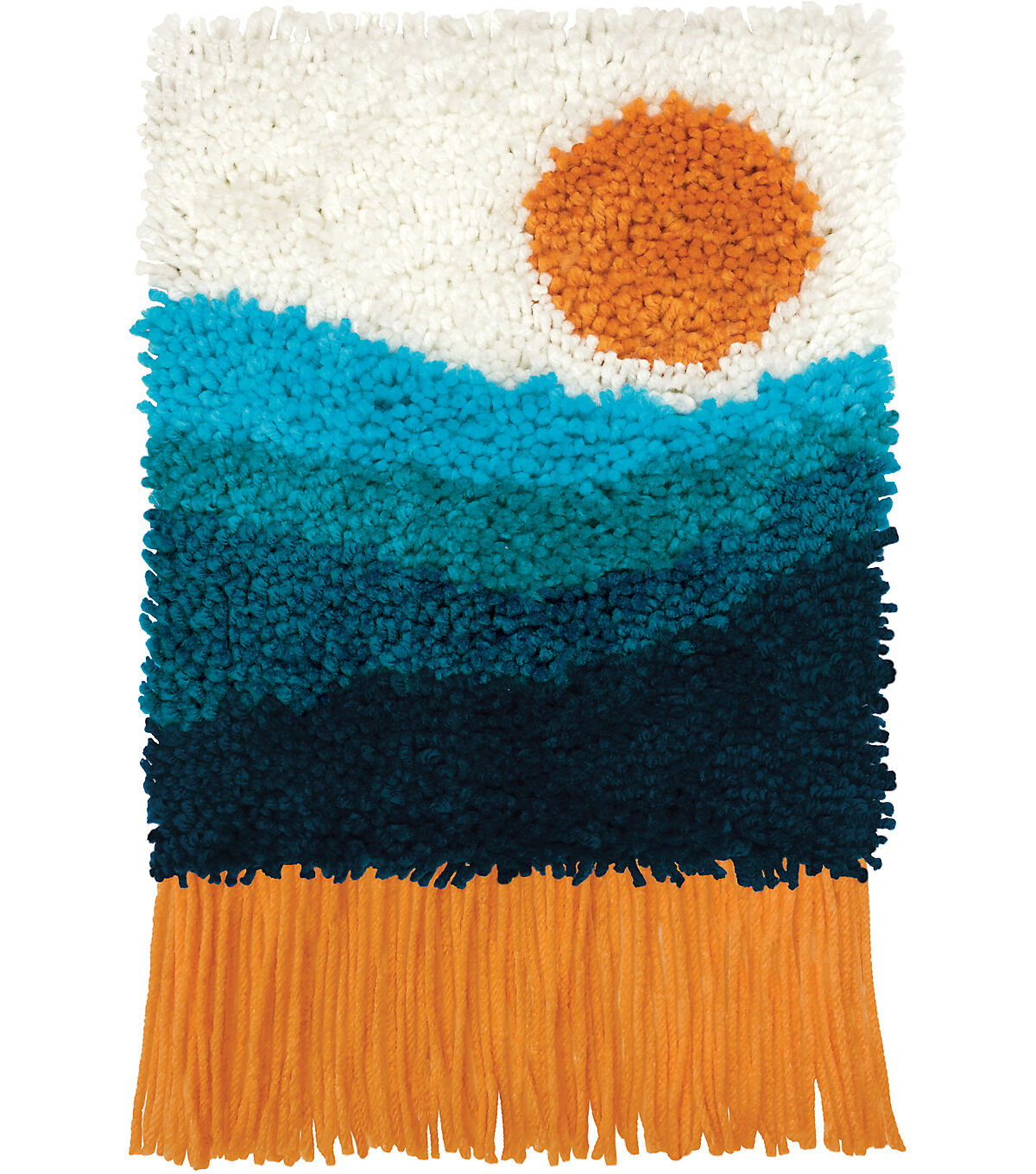 Dimensions Sunset Fringe Latch Hook Kit 10 x 12
