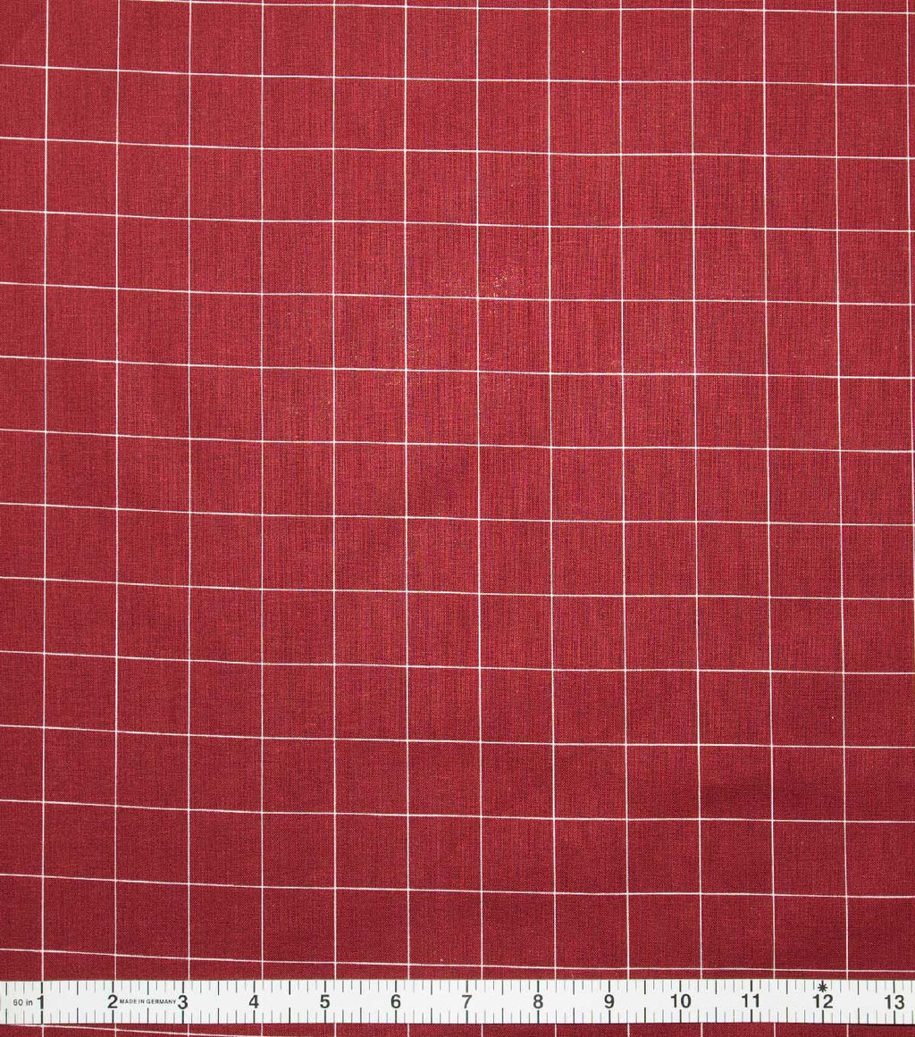 Plaid Red Super Snuggle Flannel Fabric