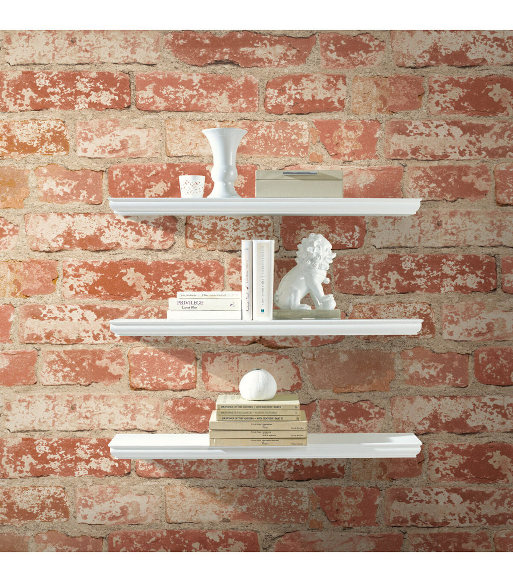 RoomMates Wallpaper Stuccoed Red Brick