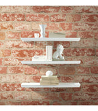 RoomMates Wallpaper Stuccoed Red Brick