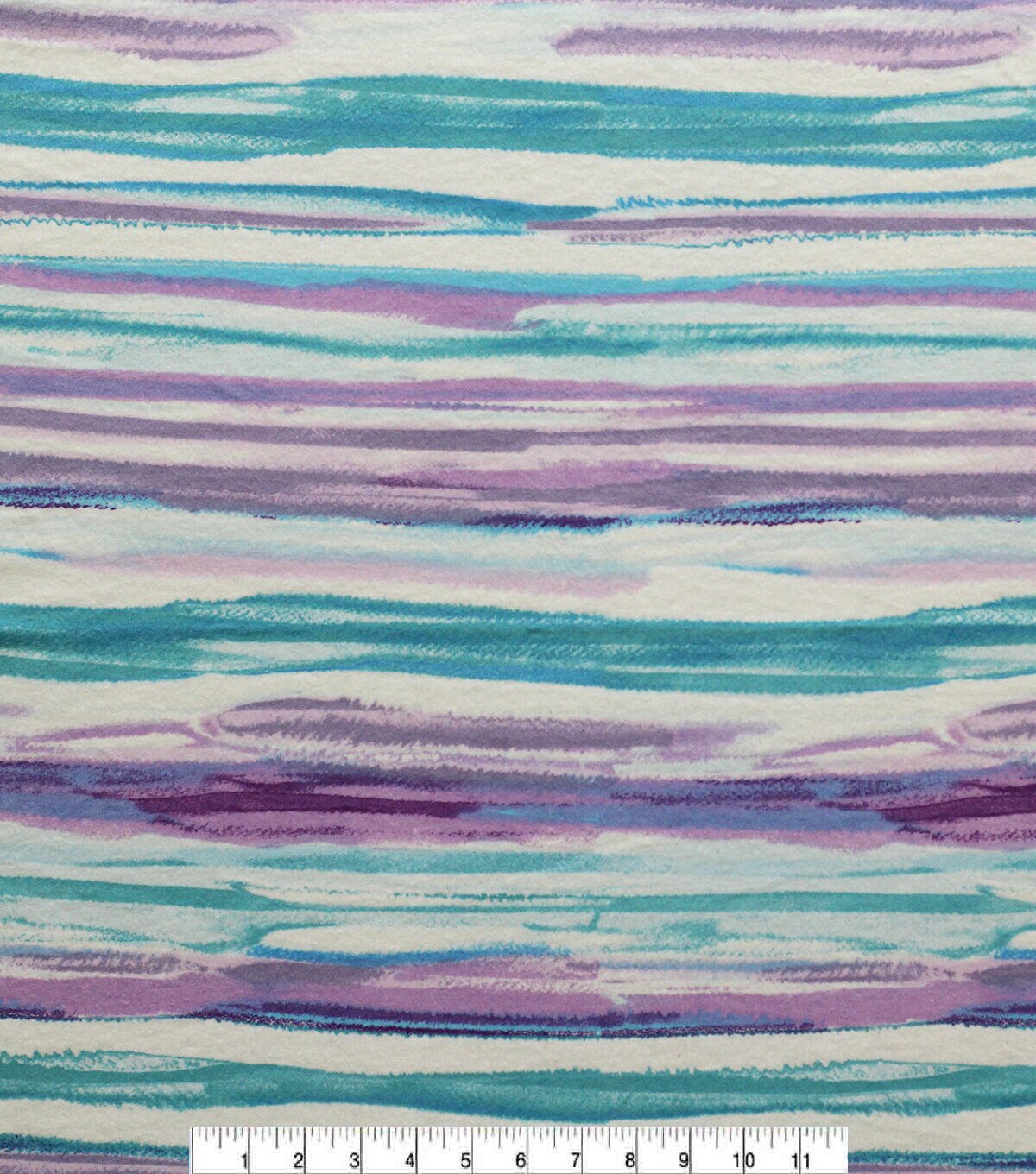 Blues Watercolor Stripe Super Snuggle Flannel Fabric