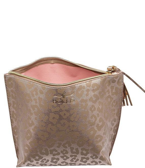 Vegan Leather Leopard Print Holy Chic Toiletry Bag