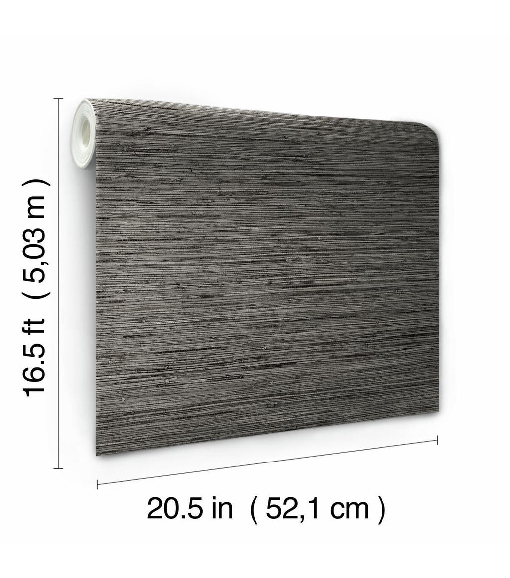RoomMates Wallpaper Grey Grasscloth