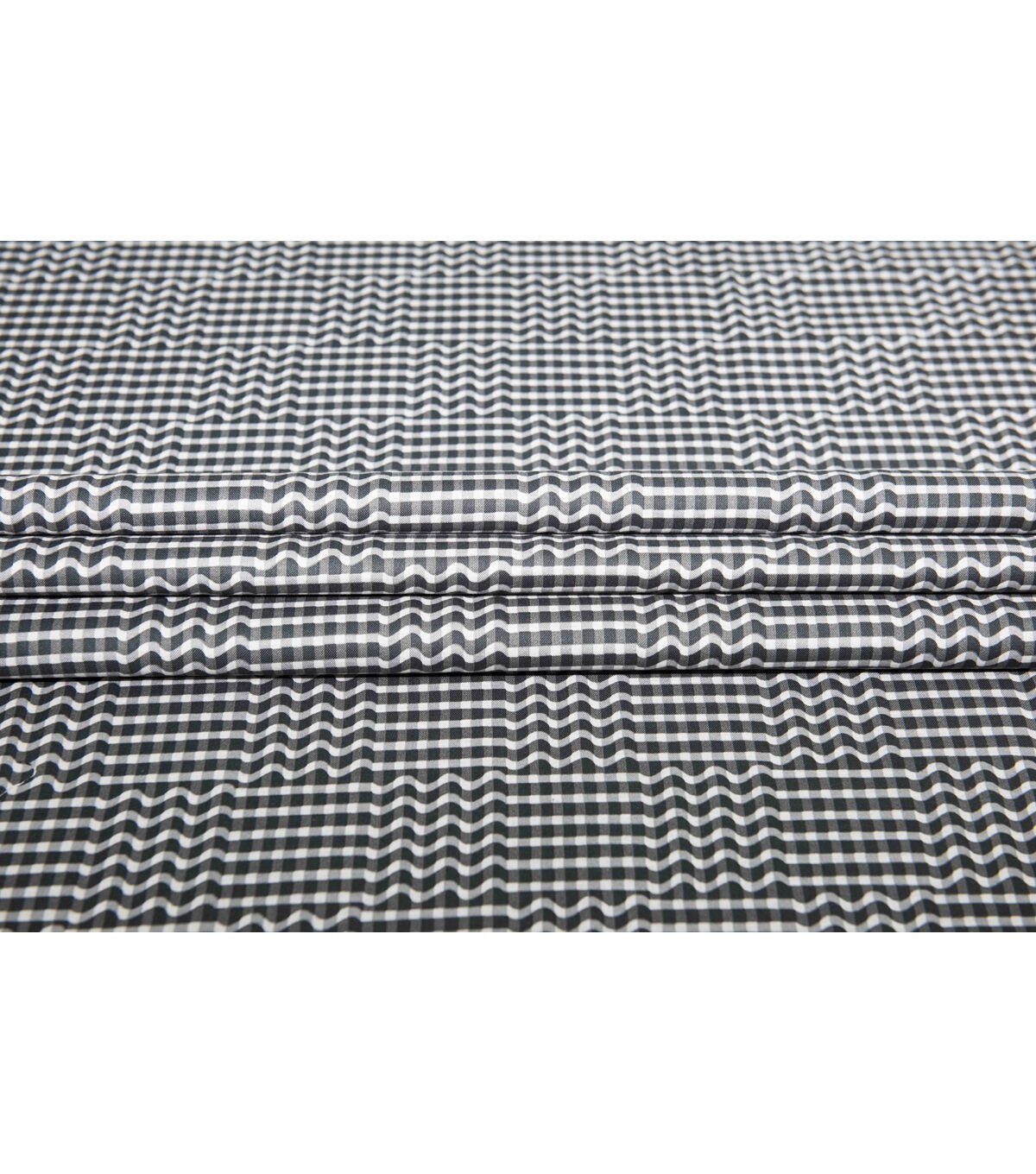 Black Wavy Checks Quilt Cotton Fabric by Keepsake Calico