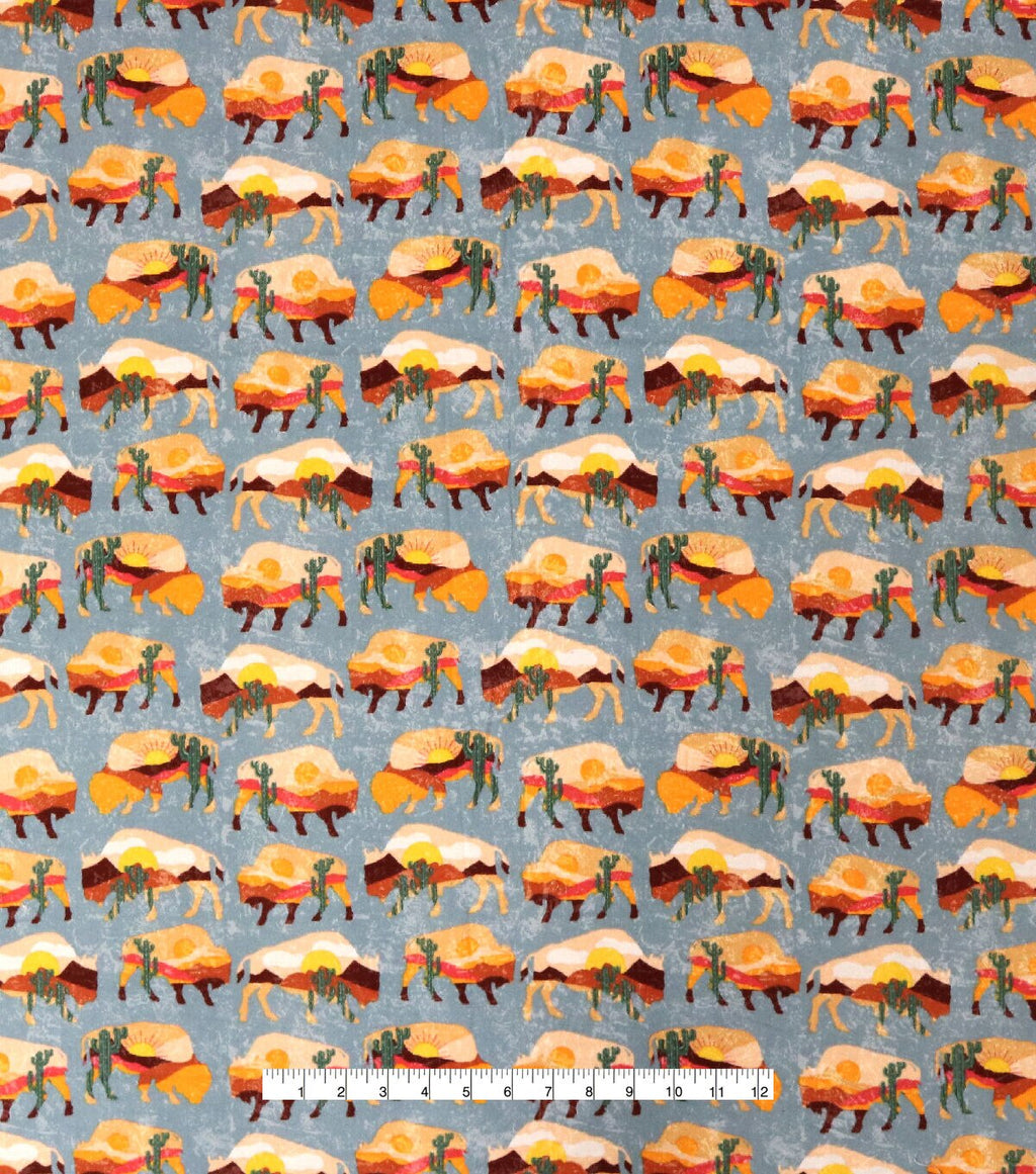 Desert Buffalo Super Snuggle Flannel Fabric