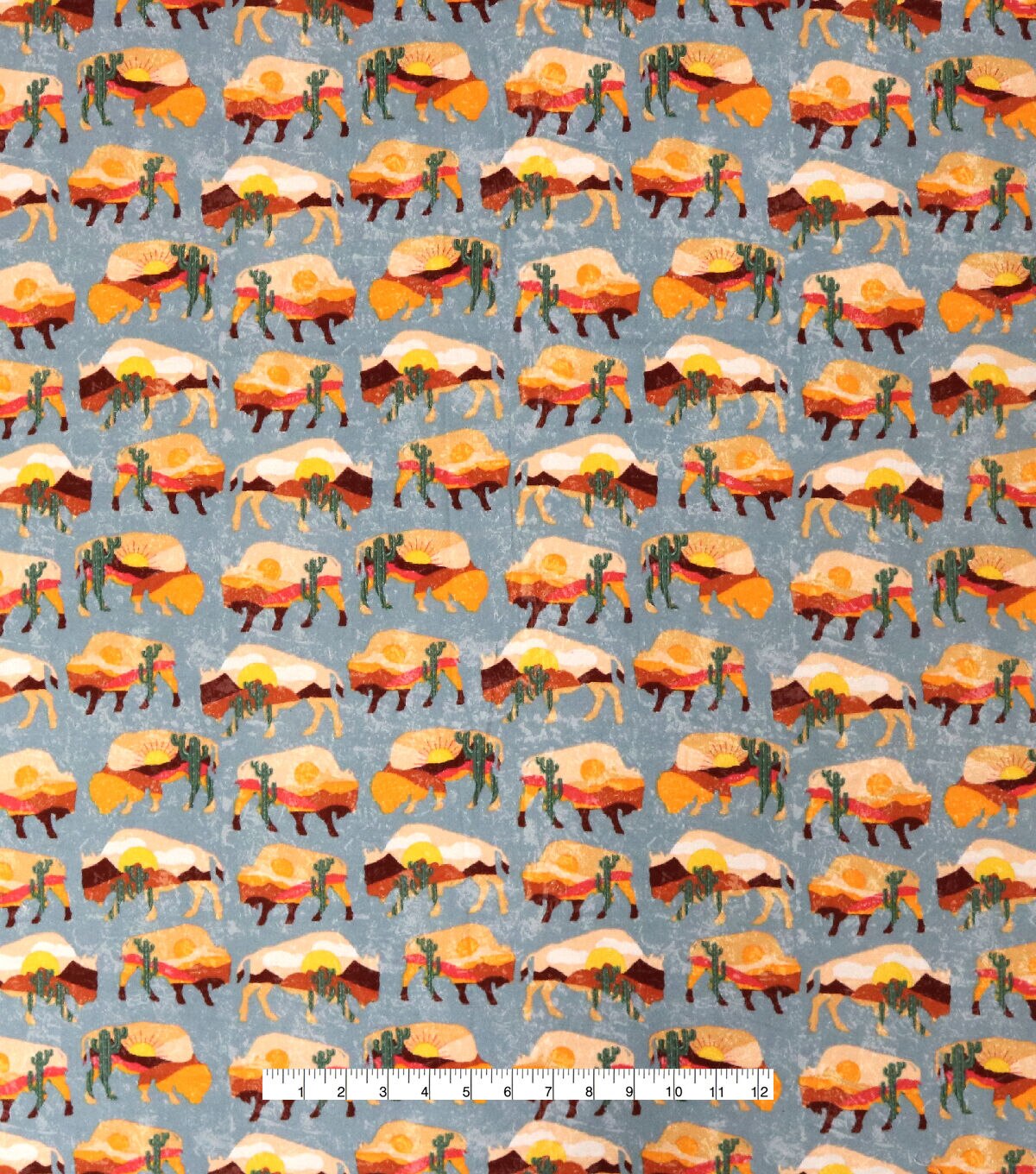 Desert Buffalo Super Snuggle Flannel Fabric