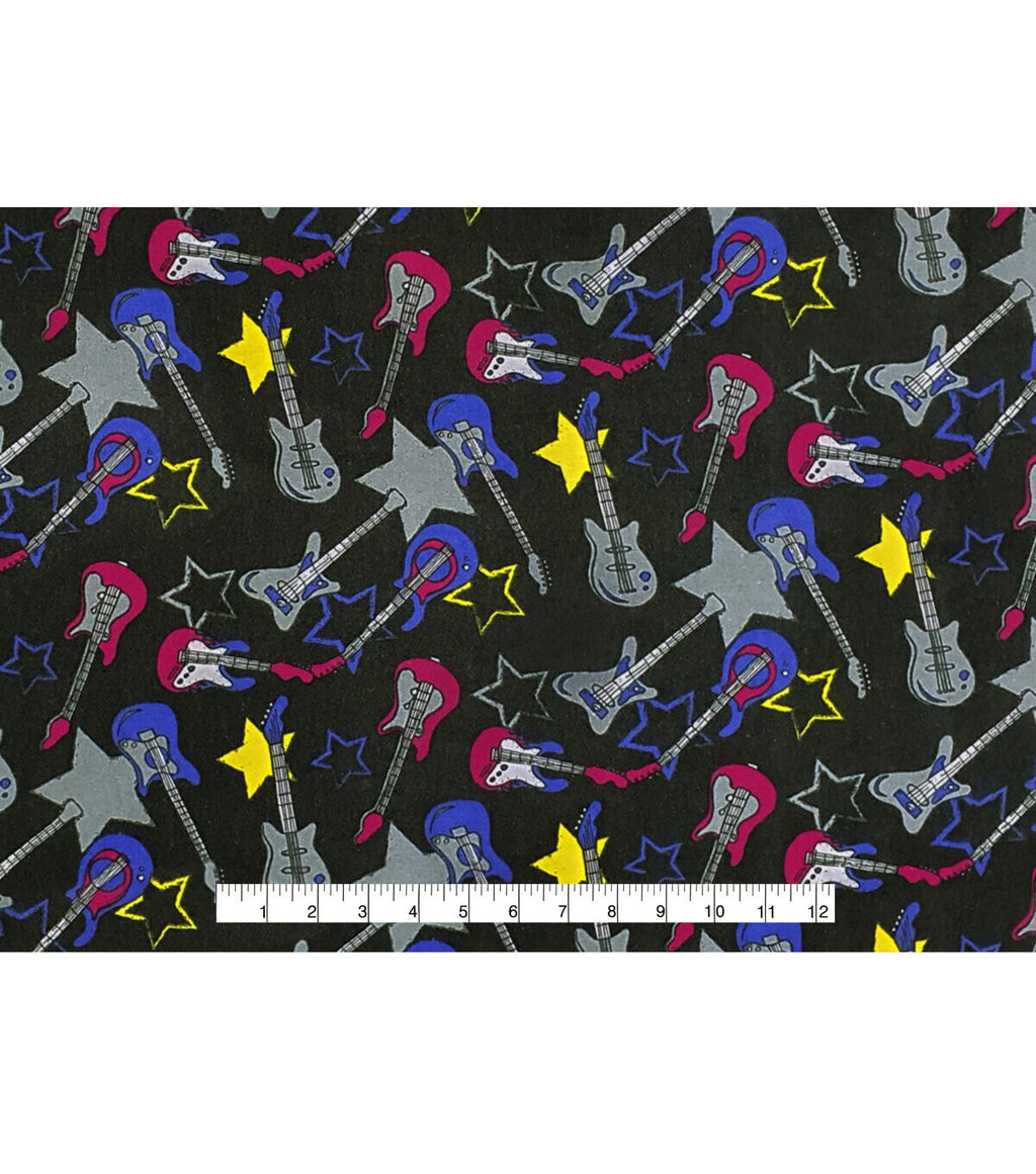 Rock Star Super Snuggle Flannel Fabric