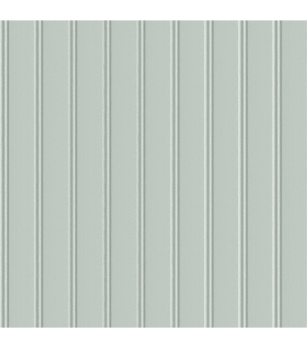 RoomMates 20.5 x 16.5' Mint Green Beadboard Peel & Stick Wallpaper
