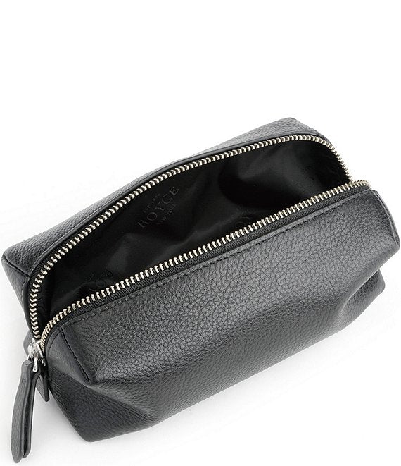 Leather Zippered Travel Utility Bag