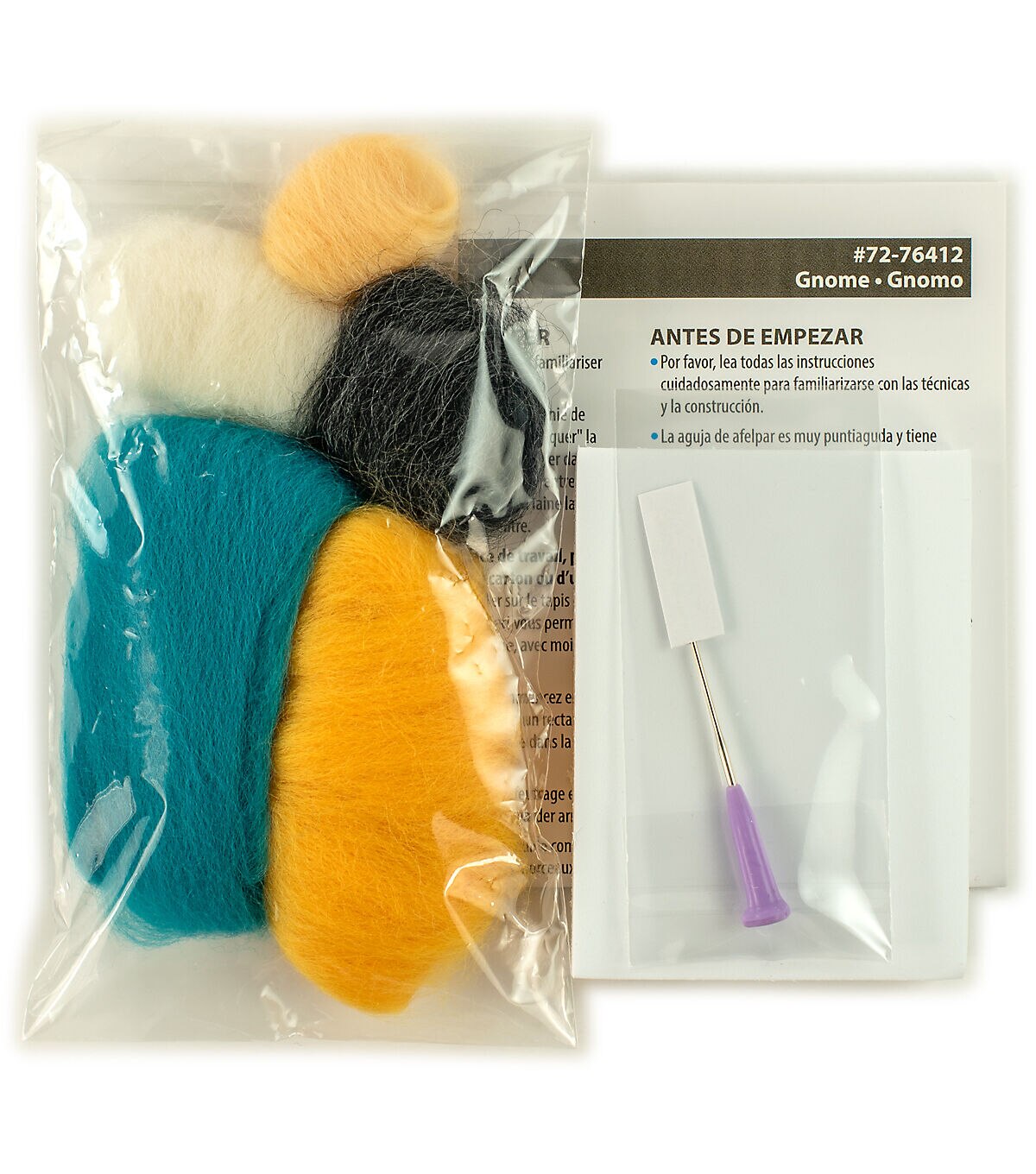 Dimensions 7.5 GnomeWool Roving Needle Felting Kit