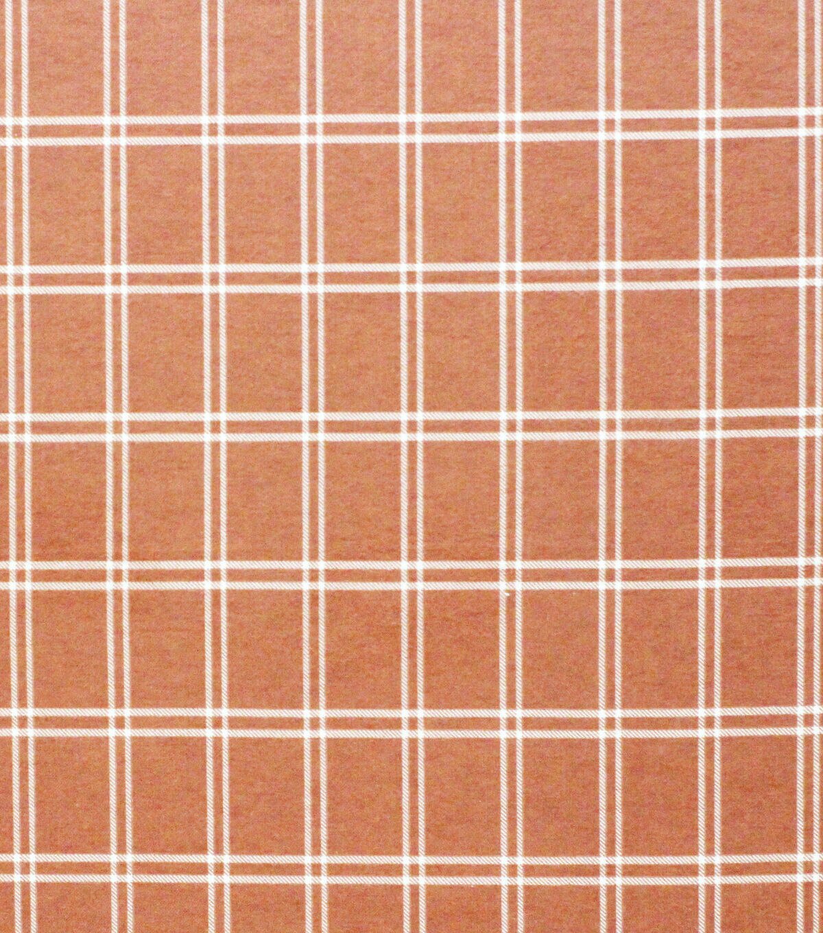 Super Snuggle Rust Plaid Flannel Fabric