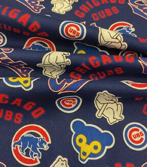 Fabric Traditions Cooperstown Chicago Cubs Cotton Fabric