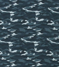 Blue Camouflage Super Snuggle Flannel Fabric