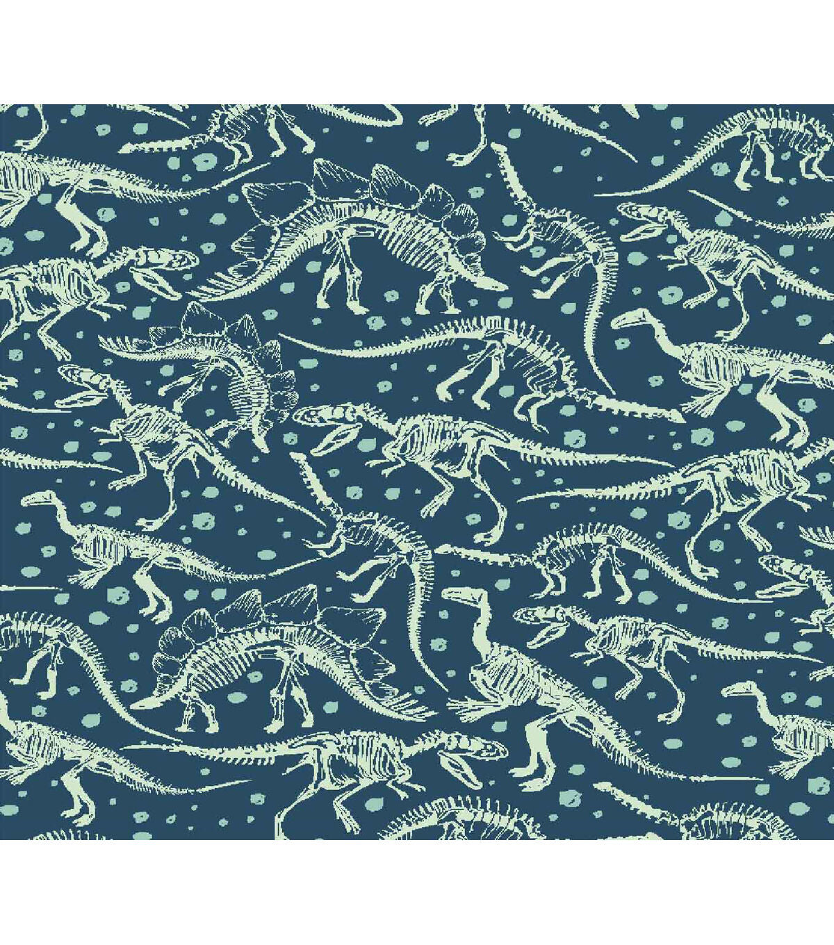 Dino Bones Super Snuggle Flannel Fabric