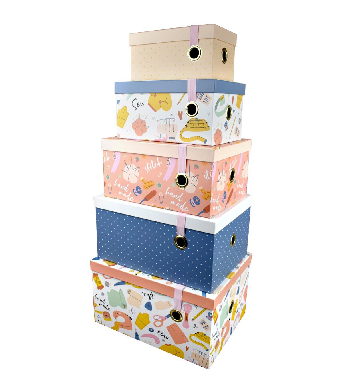 12 Sew & Craft Rectangle Box With Elastic Strap by Hudson 43