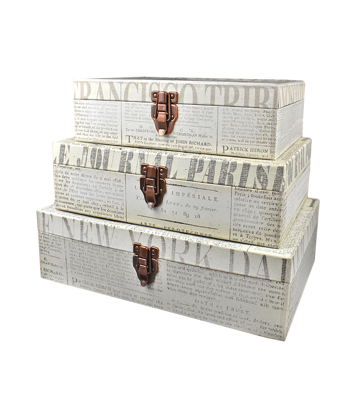 14 Paris Sketch Suitcase Box With Metal Closure by Hudson 43