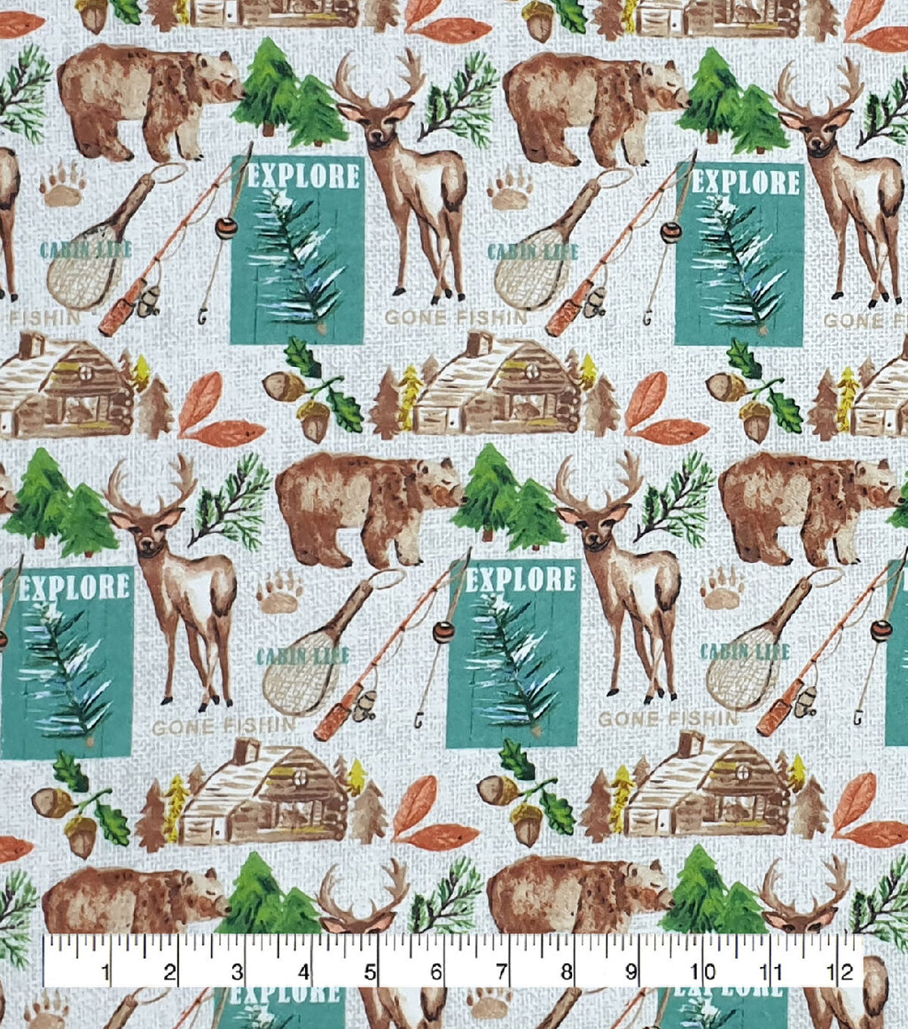 Cabin Life Super Snuggle Flannel Fabric