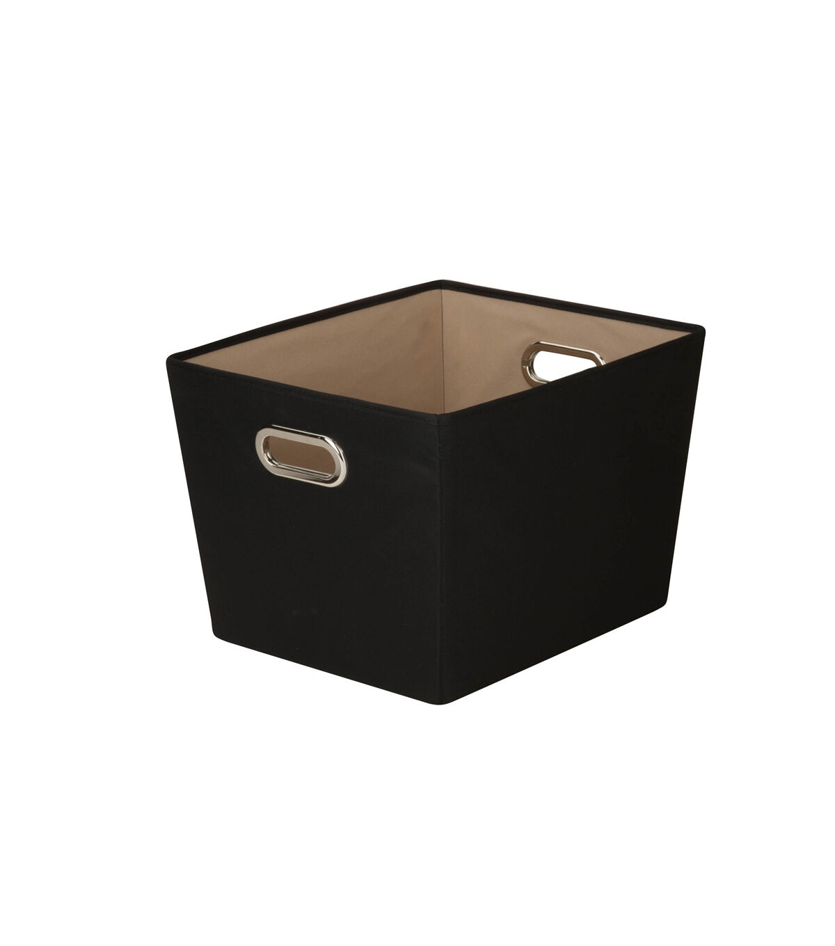 Honey Can Do 16 x 11 Black Storage Bin With Carrying Handles