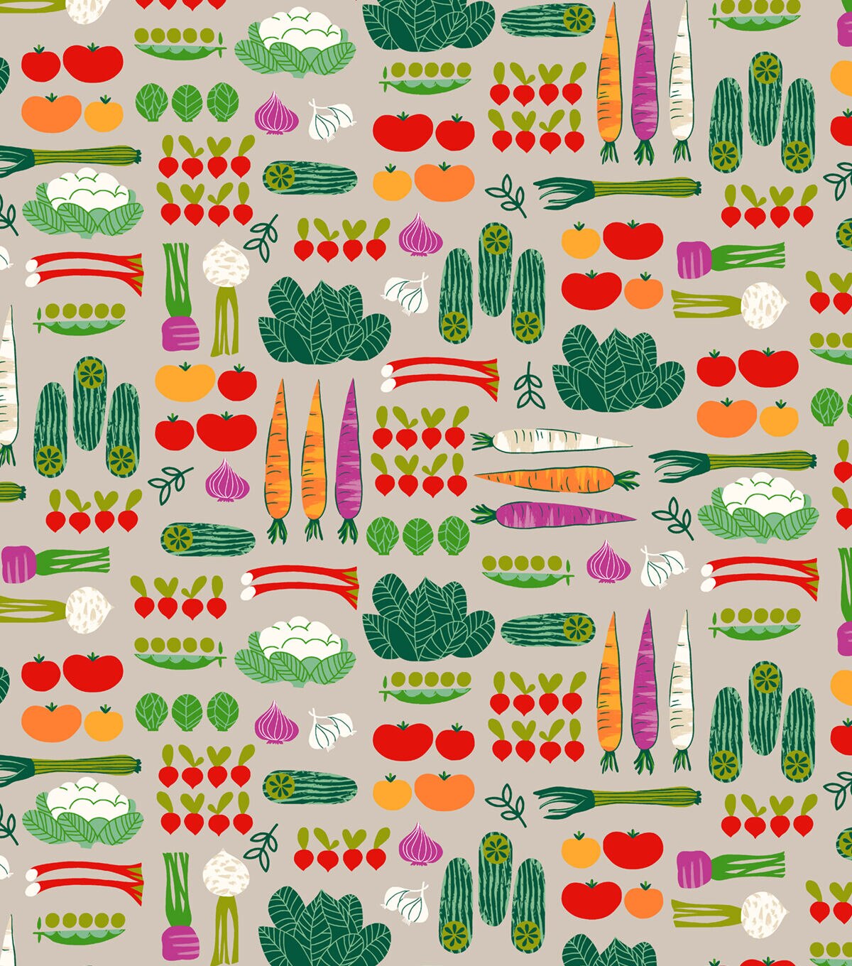 Veggies Super Snuggle Flannel Fabric