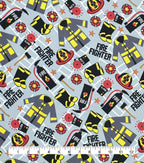 Firefighter Super Snuggle Flannel Fabric