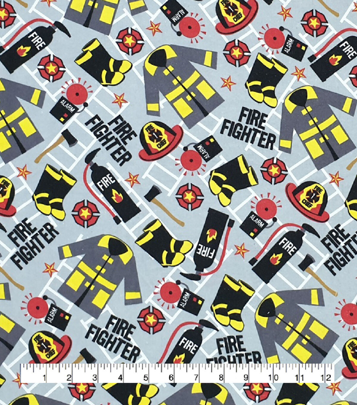 Firefighter Super Snuggle Flannel Fabric