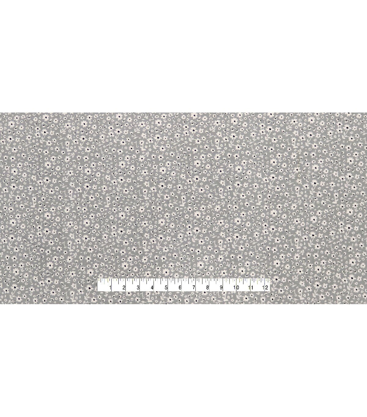 Tiny Daisy Gray 108 Wide Flannel Fabric