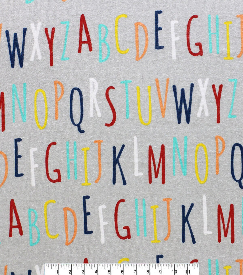 POP! Alphabet Super Snuggle Flannel Fabric