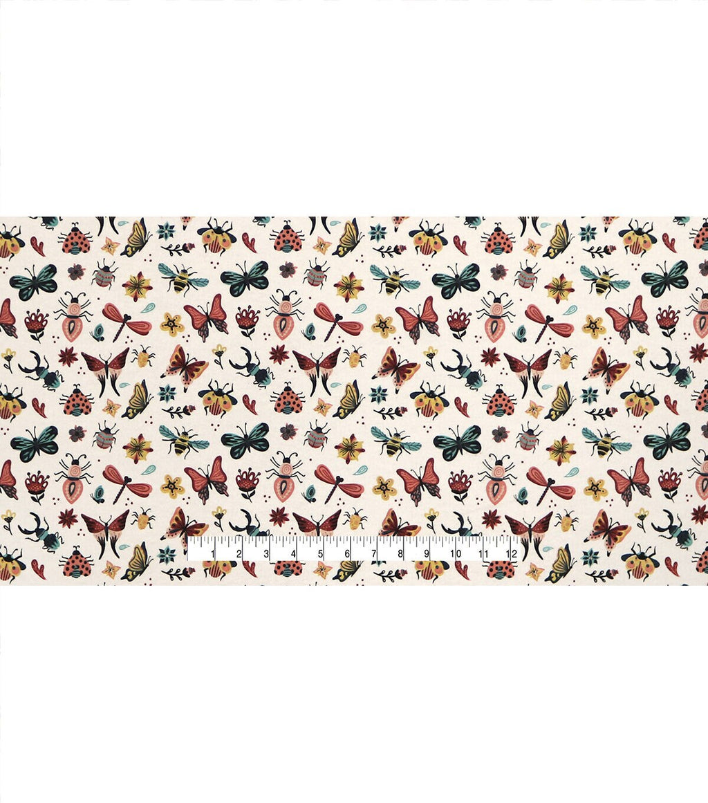Intricate Bugs Super Snuggle Flannel Fabric
