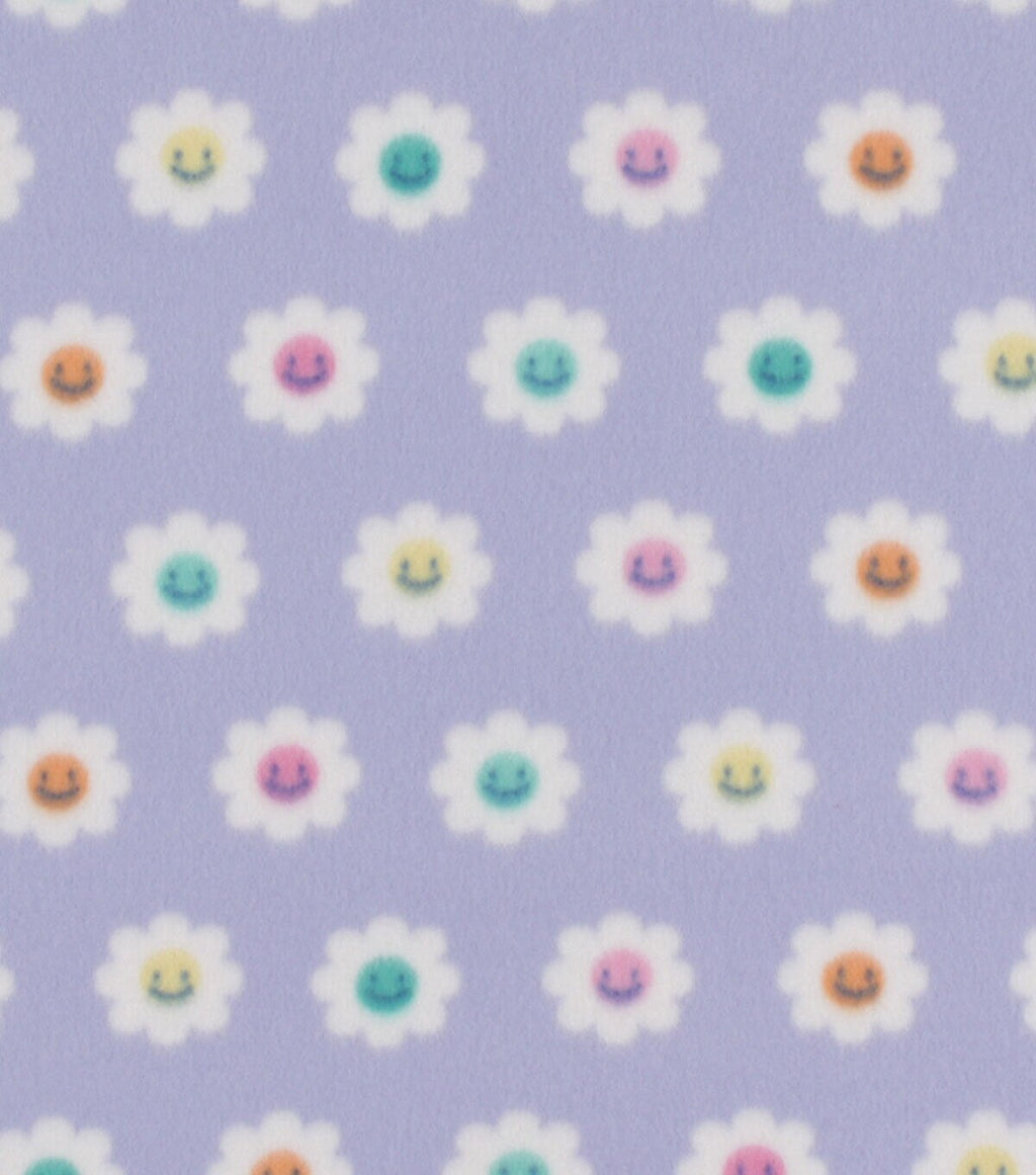 Happy Daisy Blizzard Prints Fleece Fabric