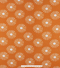 Suns on Mustard Blizzard Fleece Fabric